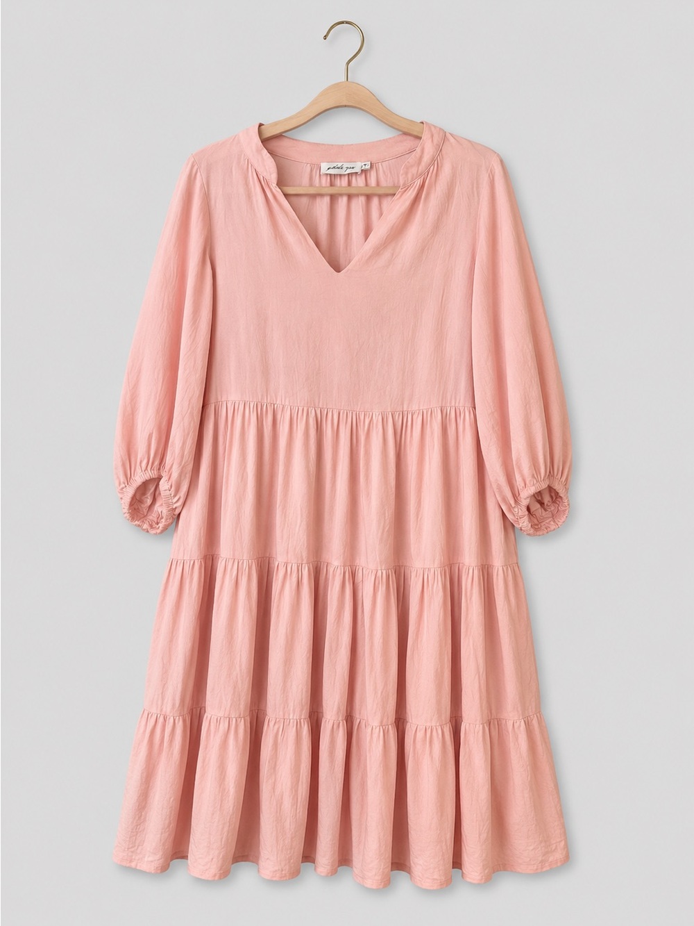 Petal and Pup - The Rahri Dress - Pink Ruffle Midi Length Dress